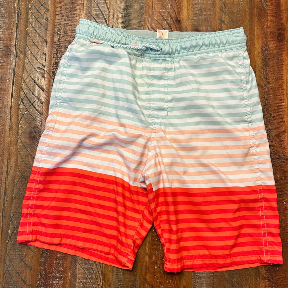 Cat & Jack Light Green Mesh-Lined Shorts